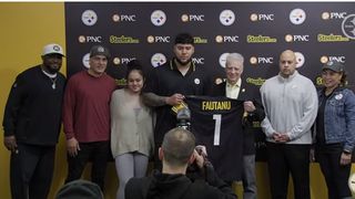 Steelers' First-Round Pick Troy Fautanu Believes Teams Released Crucial Injury Information To Hurt His Draft Stock (Steelers News). Photo by Steelers.com